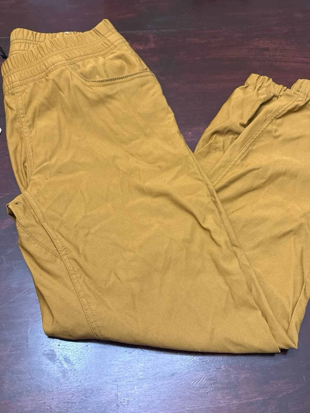 Prana Women's Track Joggers in Mustard Yellow